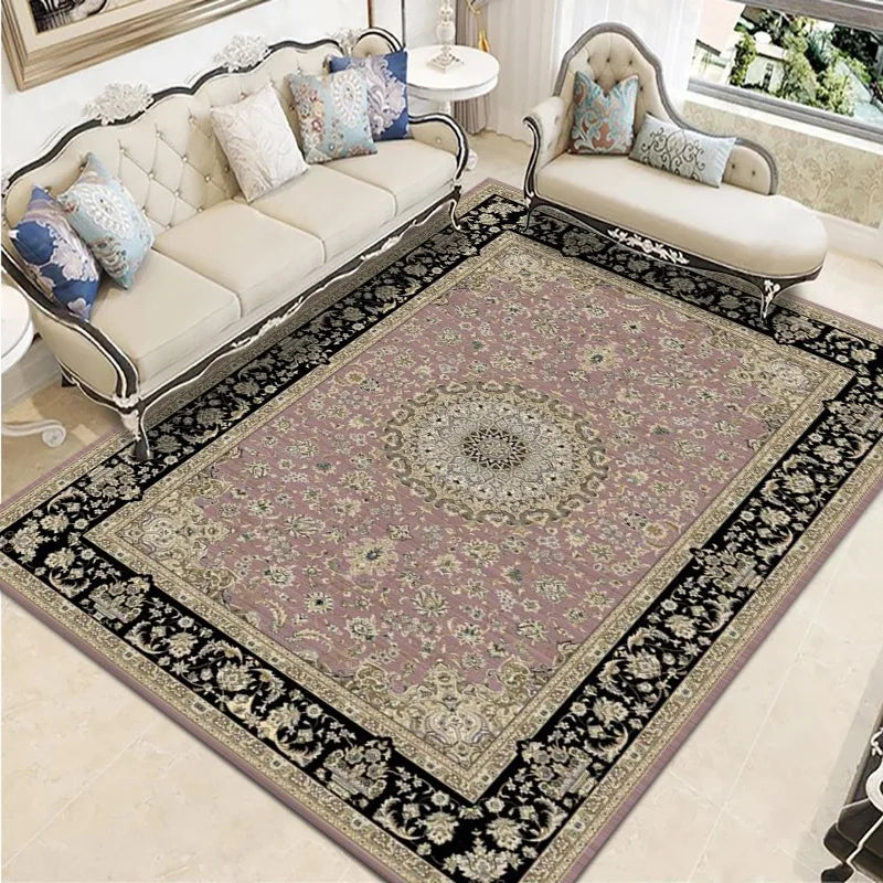 Elegancia vintage: alfombra de estilo persa para pasillos y porches minimalistas