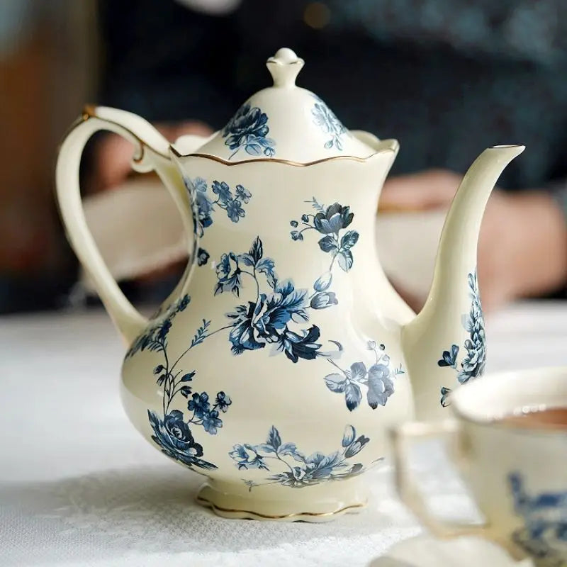 Vintage Vignette - Colección de té de la tarde de lujo con plato decorativo