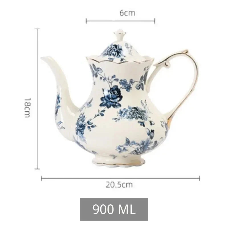Vintage Vignette - Colección de té de la tarde de lujo con plato decorativo