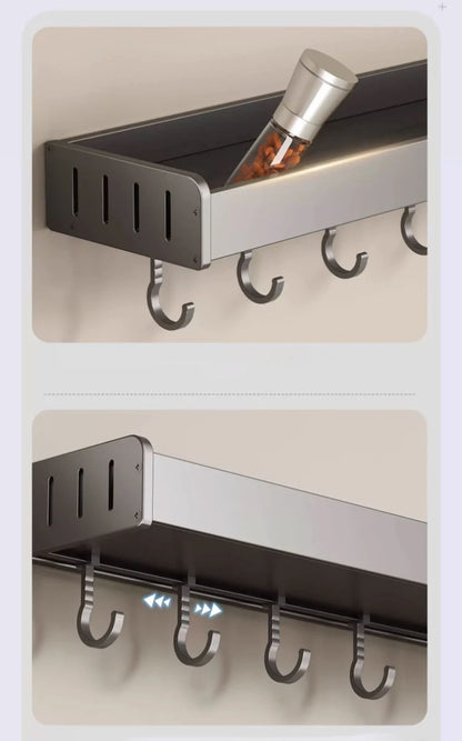 FlavorHanger - Spice Rack with Hooks for Kitchen Storage