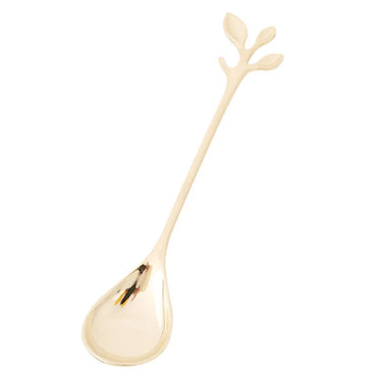 Floral Savor - Stainless Steel Teaspoon Collection in Silver and Gold