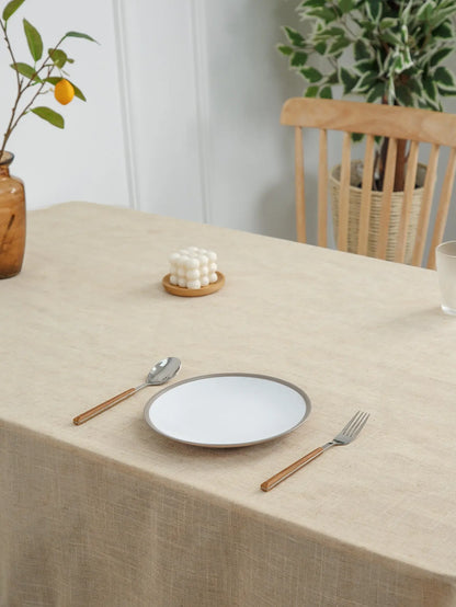 Versatile Elegance - Rectangle Linen Table Cloth for Parties and Dining