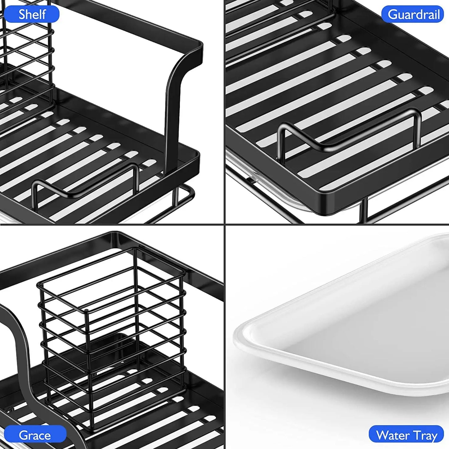 AquaRack – Stainless Steel Sink Organizer & Drainer