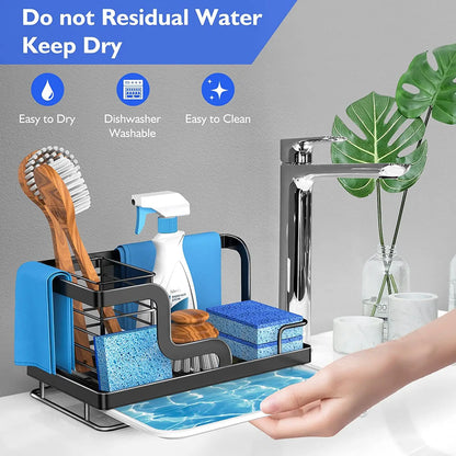 AquaRack – Stainless Steel Sink Organizer & Drainer