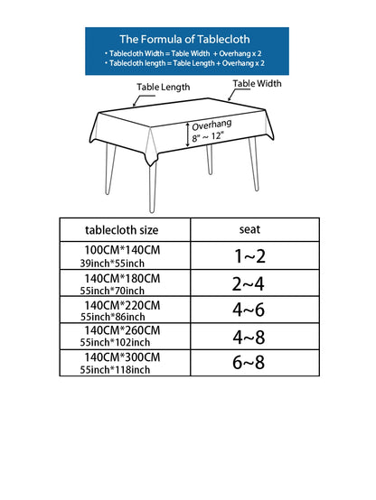 Versatile Elegance - Rectangle Linen Table Cloth for Parties and Dining