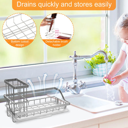 SinkMaster – Removable Kitchen Sink Organizer & Brush Holder