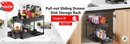 Hideaway Helper - 2-Tier Under Sink Cabinet Rack