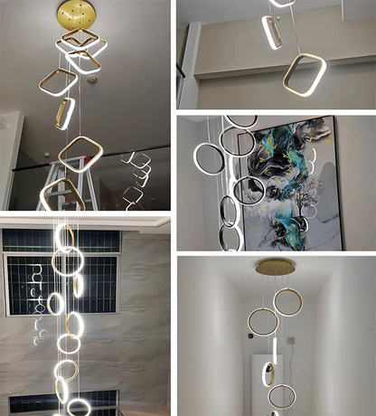 Crystal Cascade - Modern LED Ceiling Chandelier