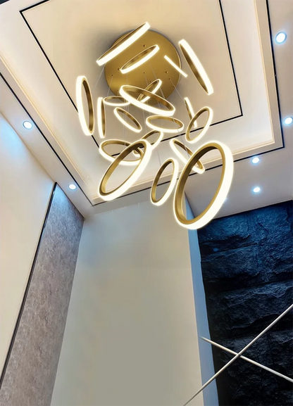 Crystal Cascade - Modern LED Ceiling Chandelier