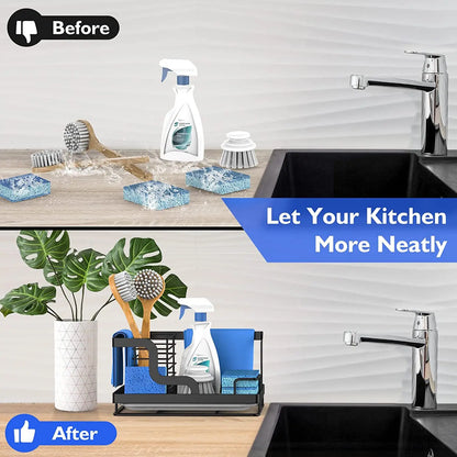 AquaRack – Stainless Steel Sink Organizer & Drainer